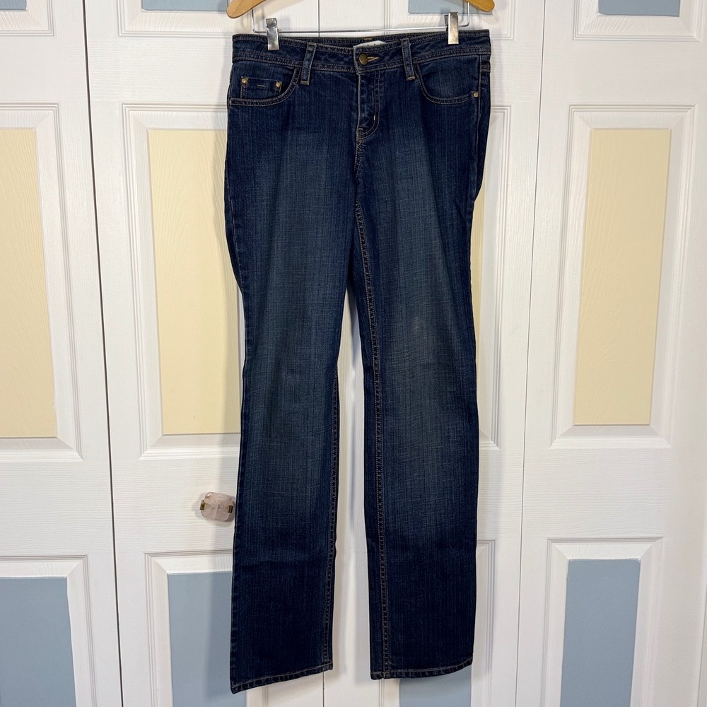 Cabi 622 Slim Jean Womens 8 Dark Indigo Wash Stretch Denim Long Inseam 35